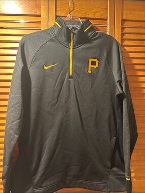 Nike Black & Yellow Quarter-Zip Performance Pullover